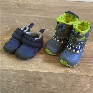 Size 4 & 12-18 Month Toddler Boy Winter Boot Bundle